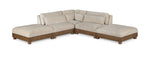 Turin - Chenille Fabric Upholstered Modular Sectional - Taupe