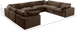 Comfy - 8 Piece Velvet Modular Sectional