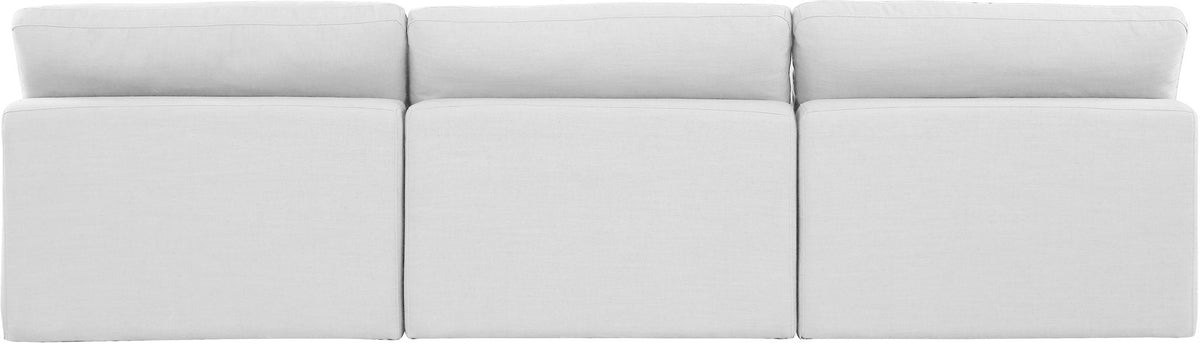 Comfy - Linen Modular Armless Sofa 3 Seats