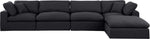 Comfy - 5 Piece Linen Modular Sectional With Chaise