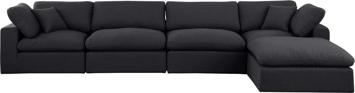 Comfy - 5 Piece Linen Modular Sectional With Chaise
