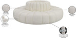 Arc - Faux Leather 8 Piece Round Modular Sofa