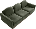 Diviento - Velvet Performance Fabric Upholstered Sofa