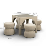 Tomlin - Game Table And Ottoman Set