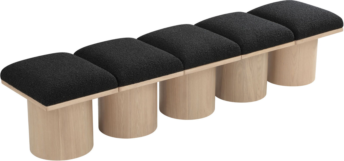 Pavilion - 5 Piece Modular Bench With Natural Base