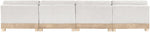 Turin - Chenille Fabric Upholstered Modular Sectional - White