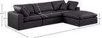 Comfy - 4 Piece Faux Leather Modular Sectional With Chaise