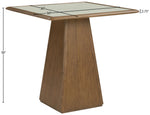 Atrium - Glass Top And Wood Base Dining Table