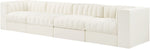 Rummi - Velvet Performance Fabric Upholstered 4 Piece Modular Sofa