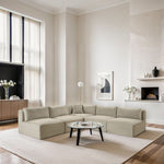 Shaggy - 5 Piece Modular Corner Armless Sectional