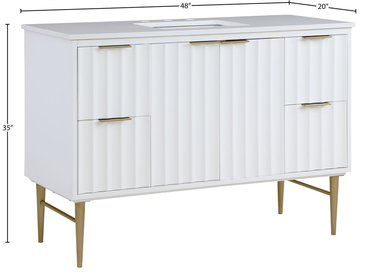 Modernist - Bathroom Vanity With Gold Legs