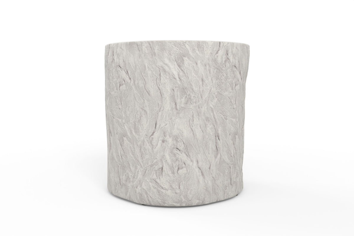 Bazaar - Antique Round End Table - Beige