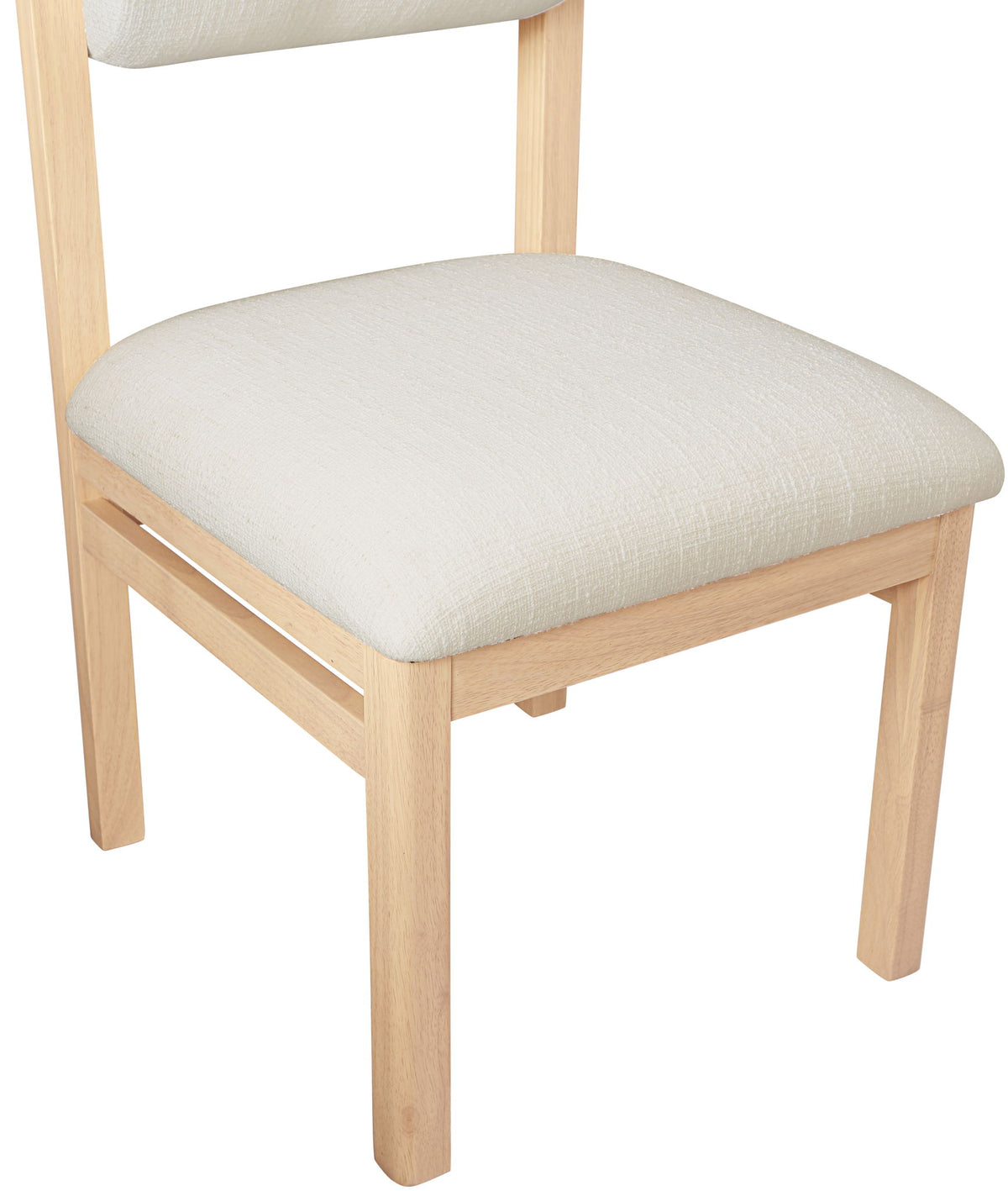 Roundhill - Fabric Dining Chair (Set of 2) - Natural Frame