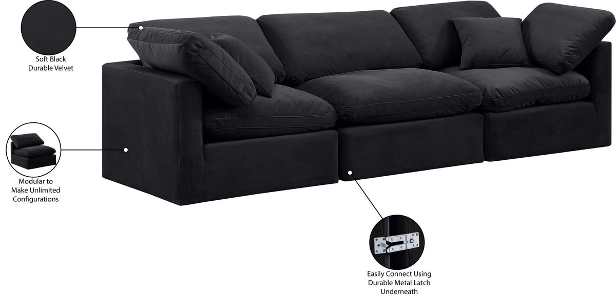 Indulge - Velvet 3 Seat Modular Sofa