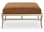 Melange - Tobin Cocktail Ottoman - Brown
