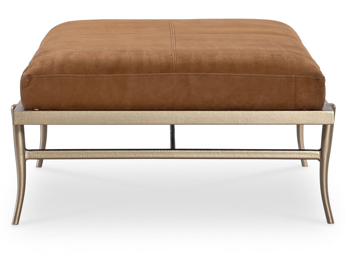 Melange - Tobin Cocktail Ottoman - Brown