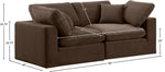 Comfy - Velvet Modular Sofa 2 Seats