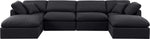 Indulge - Linen 6 Piece Modular Double Chaise Sectional