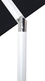 Fiji - Aluminum Patio Umbrella With Round Black And White Base