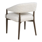 Austell - Shearling Dining Chair - Brown / White