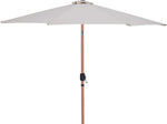 Fiji - Aluminum Patio Umbrella With Square Teak Base