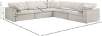 Cozy - 5 Piece Modular Corner Sectional