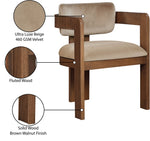 Sacha - Velvet Dining Chair With Brown Base (Set of 2)