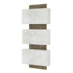 Triple Stack - Sconce - Light Antique Brass / White
