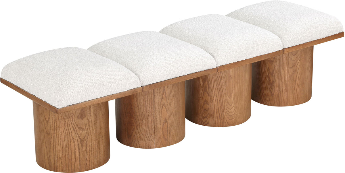 Pavilion - 4 Piece Modular Bench With Brown Base