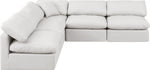 Indulge - Faux Leather 5 Piece Modular Corner Armless Sectional