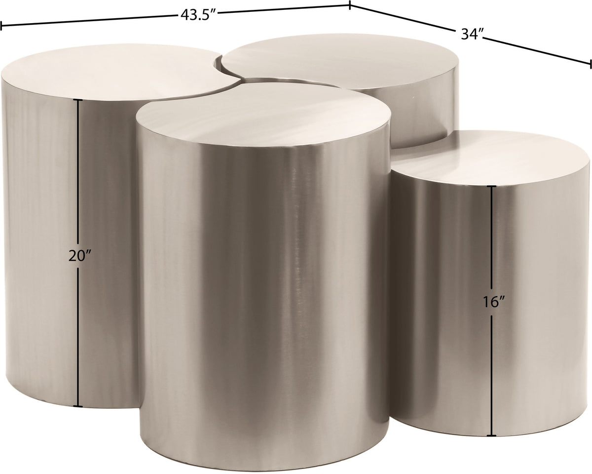 Dimple - 20" 4 Piece Modular Coffee Table