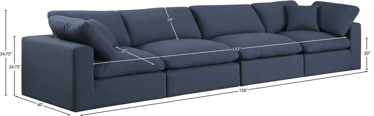 Comfy - Linen Modular Sofa 4 Seats