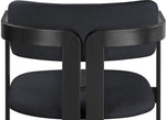 Aurum - Vegan Leather Upholstered Dining Chair With Graphite Black Base (Set of 2)