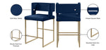 Caleb - Counter Stool with Gold Legs (Set of 2)
