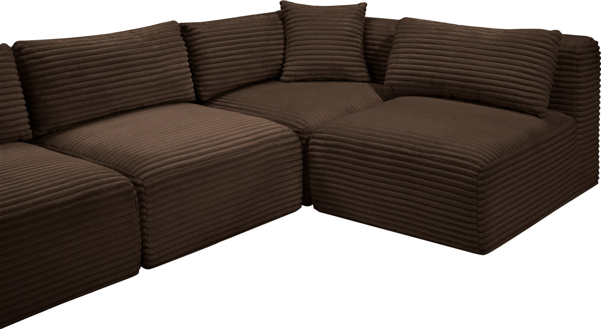 Shaggy - 6 Piece Modular U-Shaped Armless Sectional