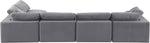 Comfy - 5 Piece Velvet Modular Sectional