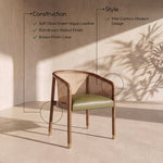 Sylvan - Vegan Leather Dining Chair (Set of 2) - Brown Frame