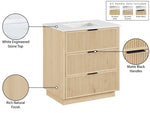 Willard - Engineered Stone And Solid Wood Bathroom Vanity