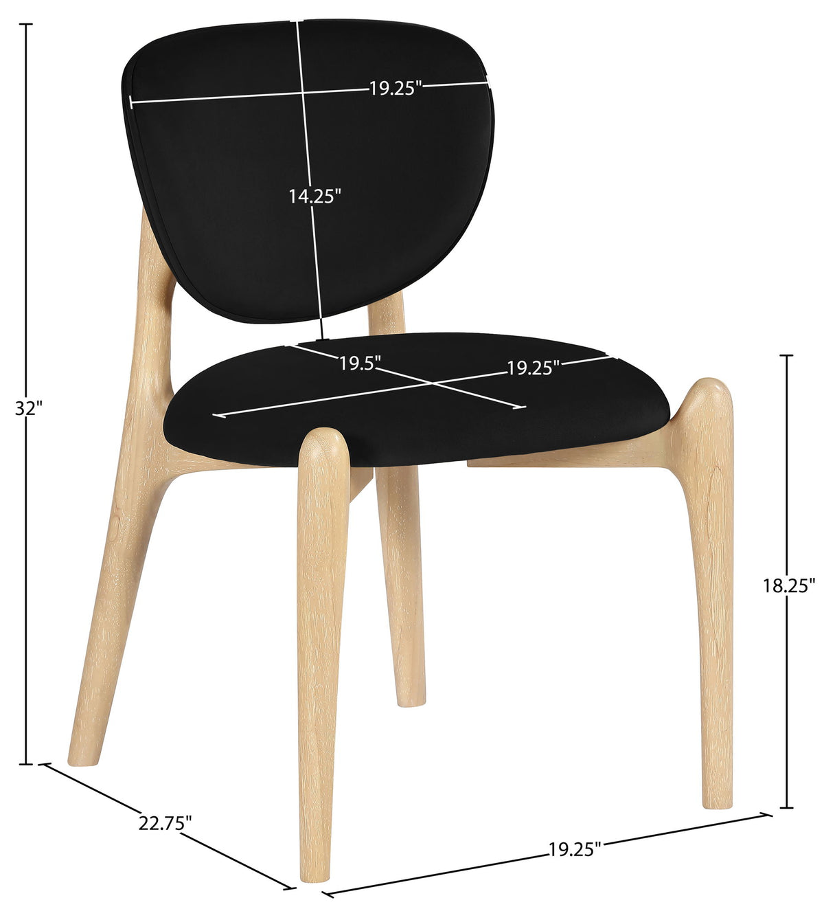 Velora - Upholstered Dining Chair (Set of 2) - Natural Base
