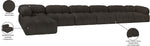Ames - 7 Piece Boucle Fabric Modular L-Shaped Sectional