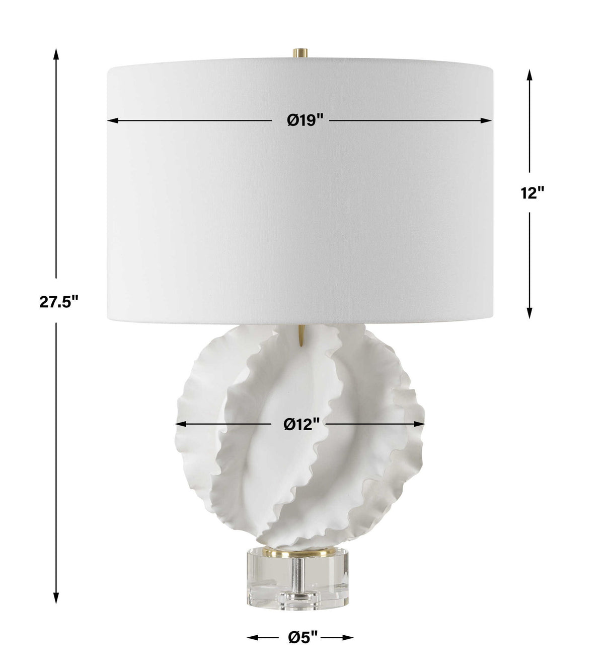 Saylor - White Table Lamp