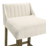 Fauna - Modern Transitional Wood Counter Height Kitchen Bar Stool