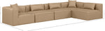 Cube - 5 Piece Modular Sectional - Tan