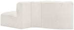 Arc - Boucle Fabric 3 Piece Modular Sofa