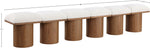 Pavilion - 6 Piece Modular Bench With Brown Base