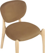 Velora - Upholstered Dining Chair (Set of 2) - Saddle / Natural