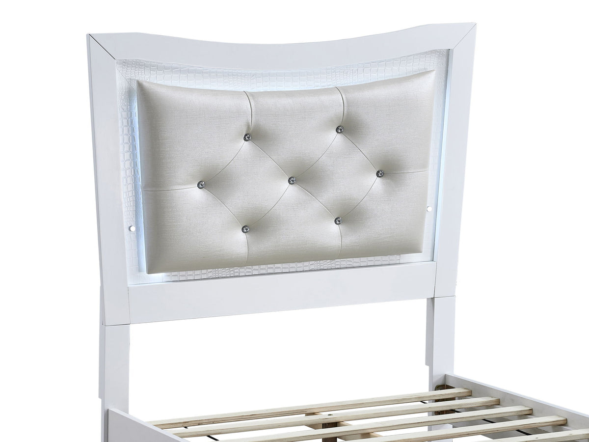 Glory Furniture - Lorana - Storage Bed With Upholstered Headboard