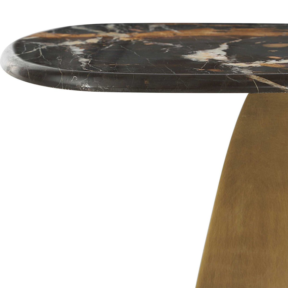 Rock Formation - Accent Table - Bronze / Black