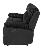 Glory Furniture - Plush - Reclining Sofa With Table And LED Belt