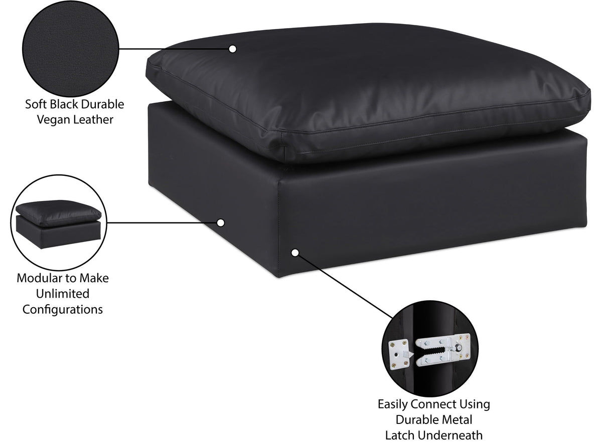 Comfy - Faux Leather Ottoman